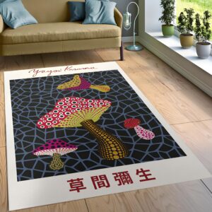 Mushroom Haven Dijital Baskı Halı