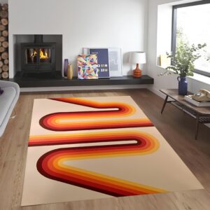Retro Vibes Dijital Baskı Halı